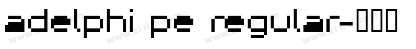 adelphi pe regular字体转换